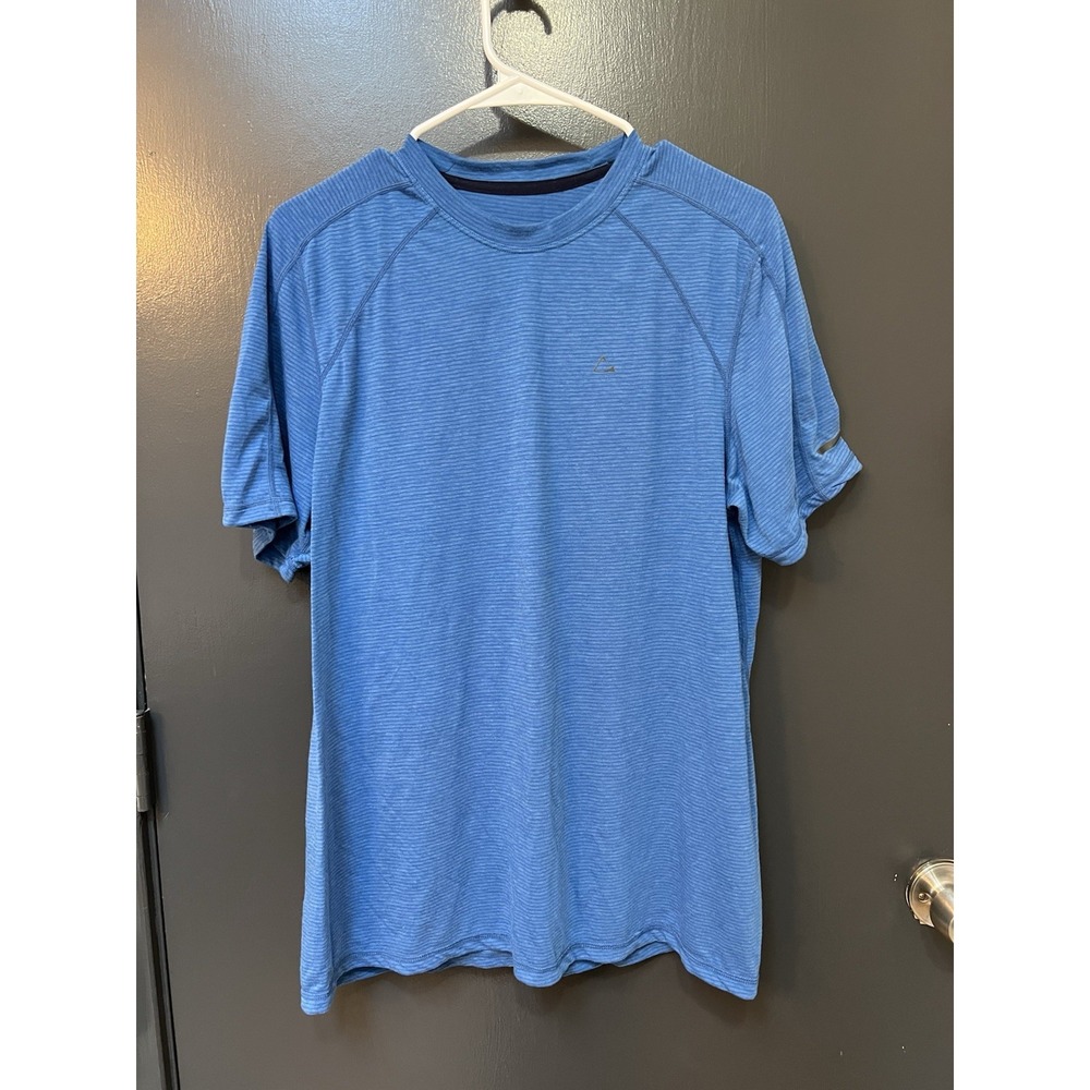 PARADOX DriRelease Mens Blue Sz L Lightweight Crew Neck Short Sleeve T-Shirt